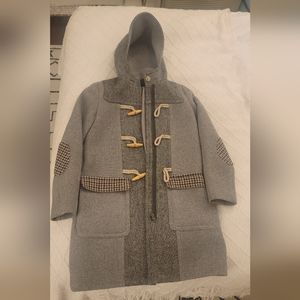 NEW Jcrew grey trench coat with lining and inside pocket